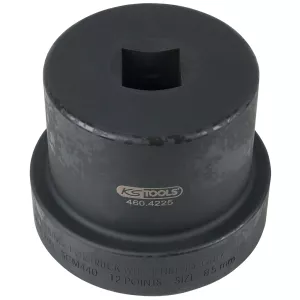 1" hylsa hylsa med styrfläns. 12-kant. 85 mm