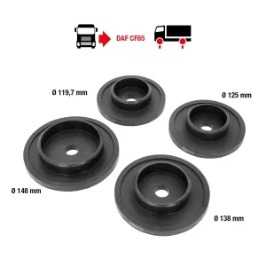 Verktygssats för installation och demontering av hjullager för DAF. 4 delar