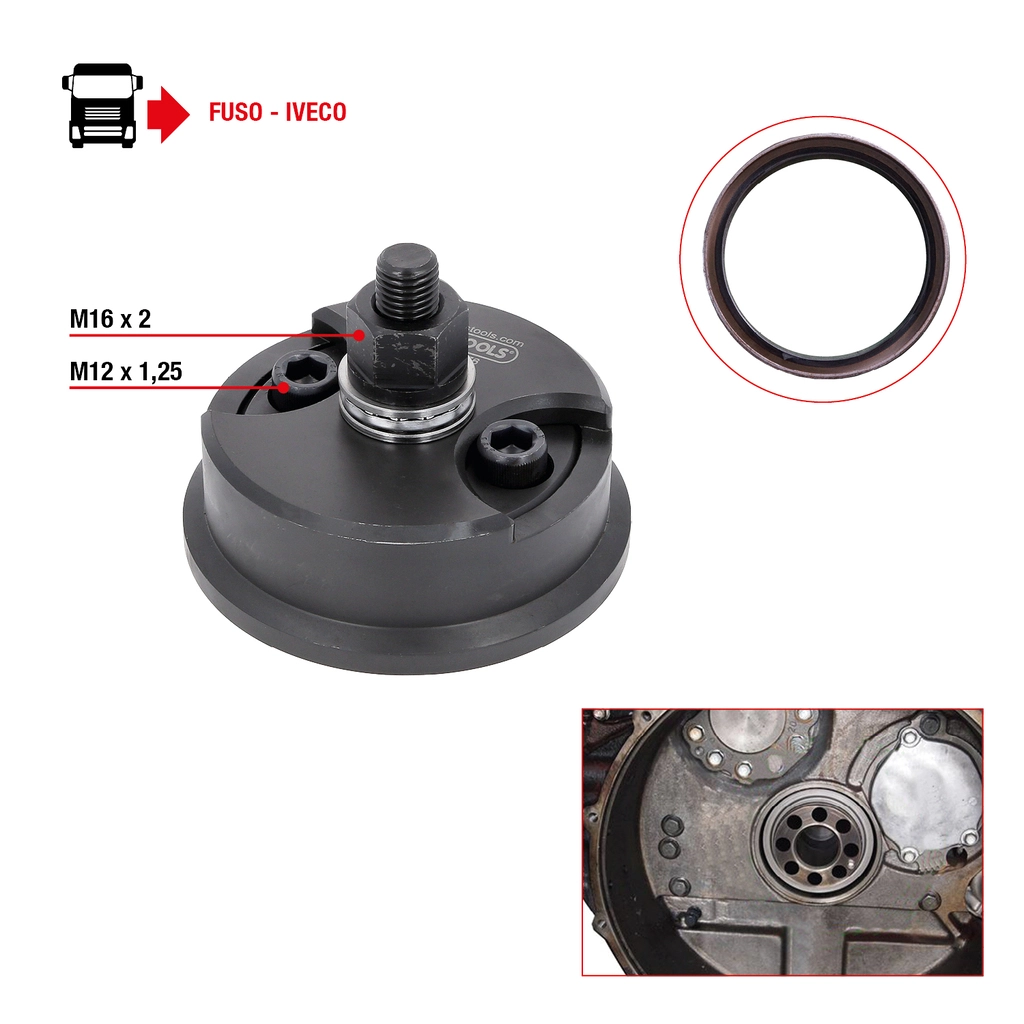 Monteringssats för tätningsring för Fuso och Iveco. 5 delar