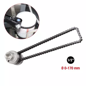 Kedjenyckel oljefilter- och lufttorkningspatroner. Ø 170 mm