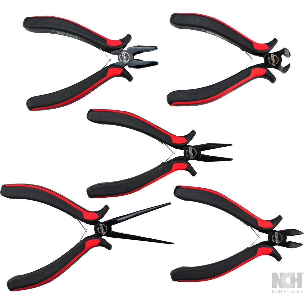 finmekanik tångsats. 5-delar