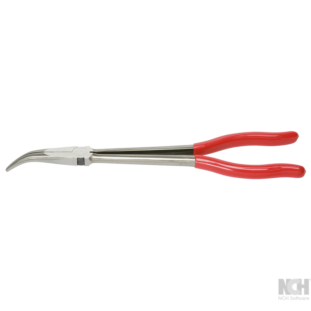 platt och rund tång böjd 45°. XL. 270mm