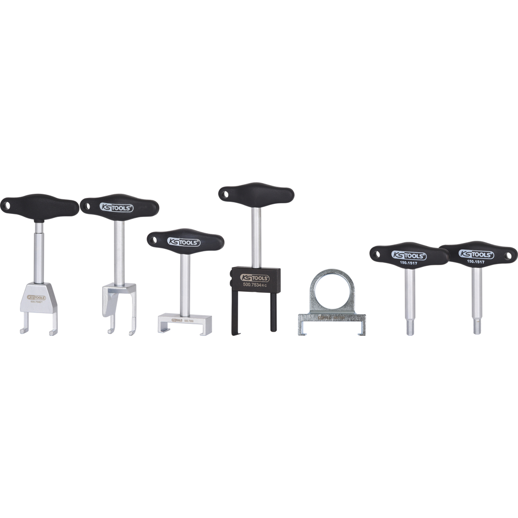 Tändspolsavdragarsats med T-handtag till VAG- och Opel-motorer. 7 delar