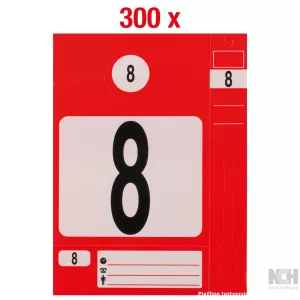 Nyckelringset. röd. 300 stycken