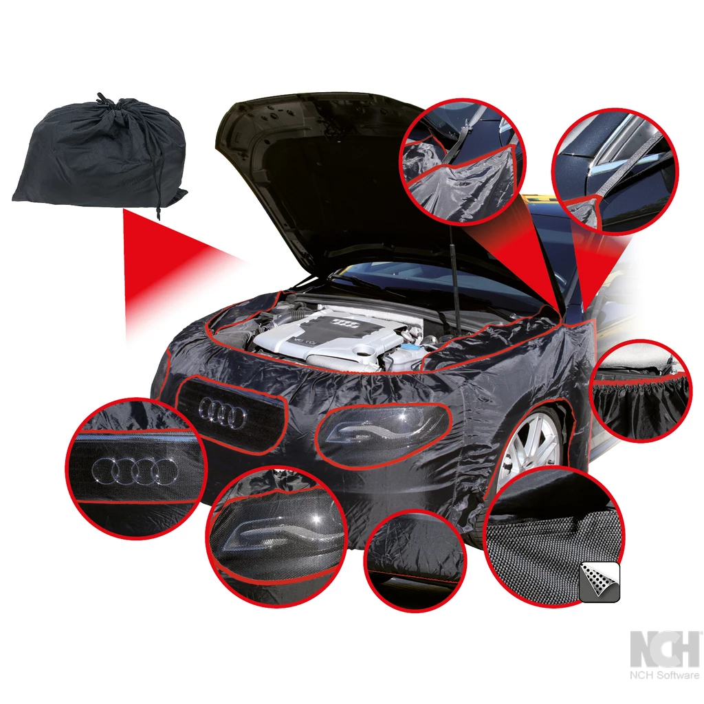 Universal personbil-frontkåpa