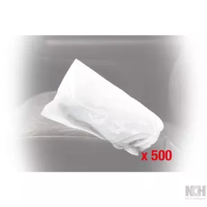 Engångs-handbromsspakskydd. vitt. 500 stycken