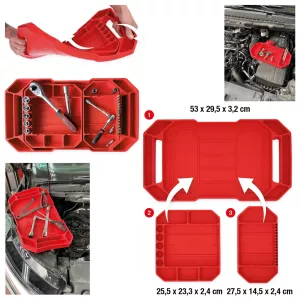 Verktygsfack av silikon. 3 delar