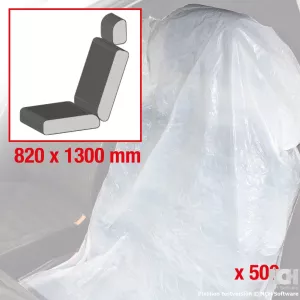 Engångs-sätesskydd. vitt. 500 stycken