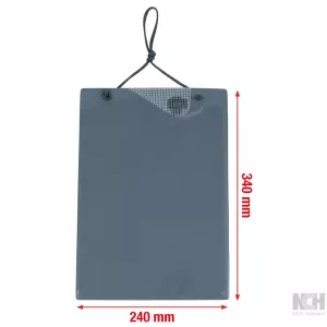 Verkstad-uppdragsficka DIN A4. grå