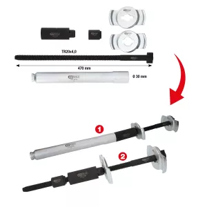 Universalt kit invändig fjäderspännare. 6 delar