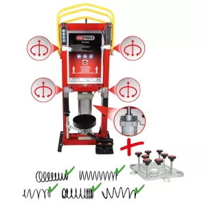 Tryckluft-ställ-fjäderspännare med adapterplatta