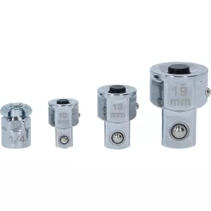 GEARplus hylsadaptersats. metrisk. 4-delar