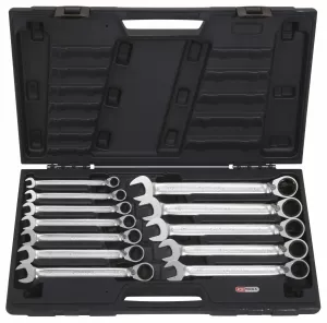 Dubbel ringspärrnyckelsats 12 delar