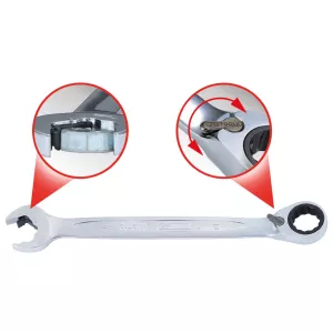 DUO GEARplus U-ringnyckel. U-spärrfunktion 14mm. med spärr