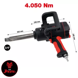 3/4" THE DEVIL Högkapacitet-tryckluft-slagskruvmejsel. 4050Nm