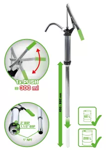 COMPETITION Stålrörsfatpump