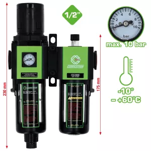 1/2" COMPETITION Tryckluft-underhållsenhet