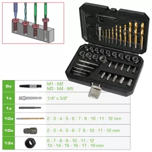 COMPETITION utsvarvnings- och utborrnings-sats. 40 delar
