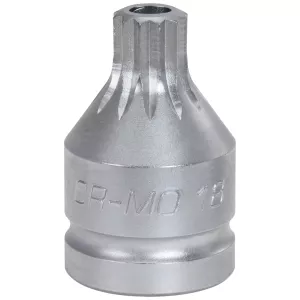 3/4" Kraft-bit-hylsa mångtandad med hål. kort. M16