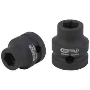 1/2" sexkant-krafthylsa. extra kort 10.0 mm