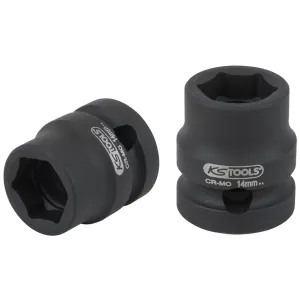 1/2" sexkant-krafthylsa. extra kort 14.0 mm