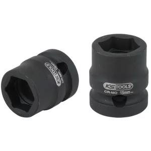 1/2" sexkant-krafthylsa. extra kort 15.0 mm