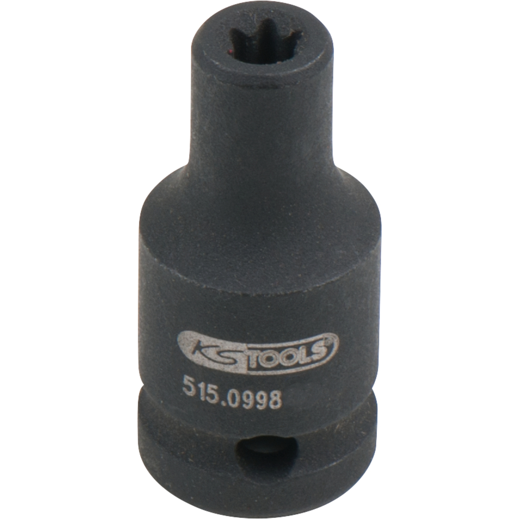 1/4" Torx kraft-hylsa. kort. E4