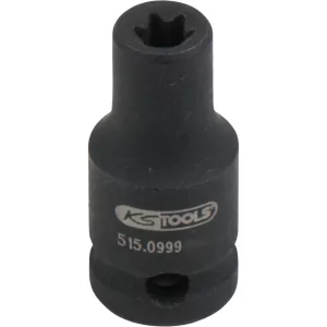 1/4" Torx kraft-hylsa. kort. E5