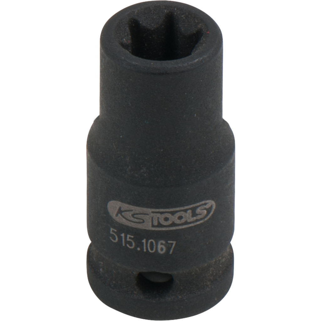 1/4" Torx kraft-hylsa. kort. E7