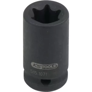 1/4" Torx kraft-hylsa. kort. E11