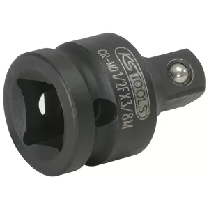 1/2" kraft-reduceringsadapter. 1/2"F x 3/8"M