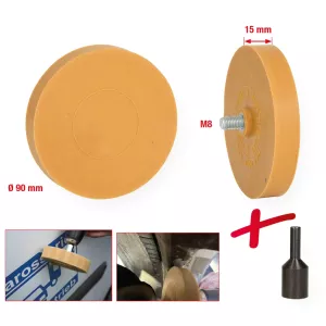 Gummi-slipskiva. 90mm