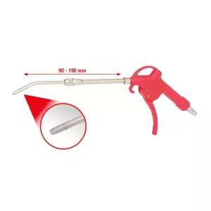 teleskopisk tryckluft-utblåspistol. 90-190mm