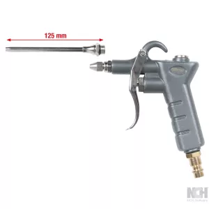 Blåspistol med förlängning