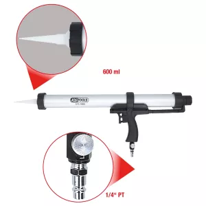 Tryckluft-patronpistol 600 ml