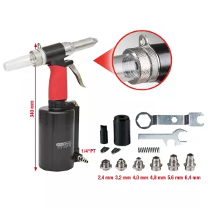 trycklufspistol för blindnitar. 2.4-3.2-4-4.8-5.6-6.4mm