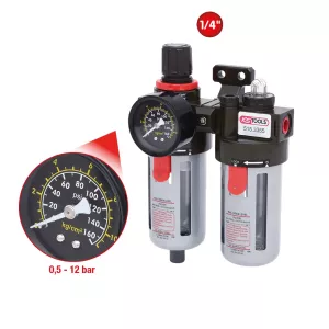 1/4" tryckluft-underhållsenhet 0.5-12bar