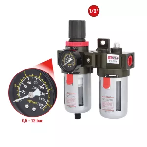 1/2" tryckluft-underhållsenhet 0.5-12bar