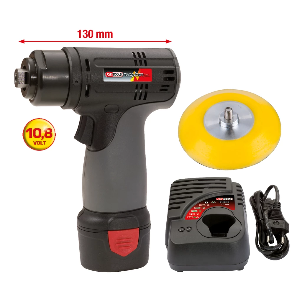 Batteridriven slipmaskin. 3 200 varv/min 10.8 V. med 1 uppladdningsbart batteri och 1 laddare