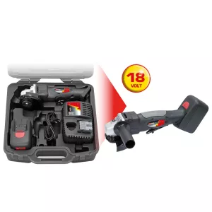 Batteridriven-vinkelslipare 7000 varv/min med 1 uppladdningsbart batteri och 1 laddare
