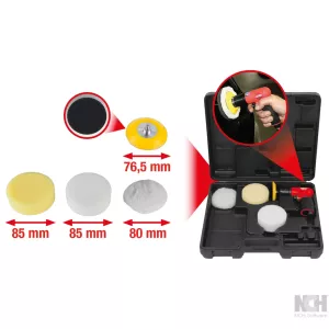 1/4" mini-tryckluft-polerverktyg-sats. 5-delar