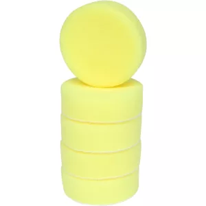 Plastkudde gul. Ø 85.0mm. 5-pack