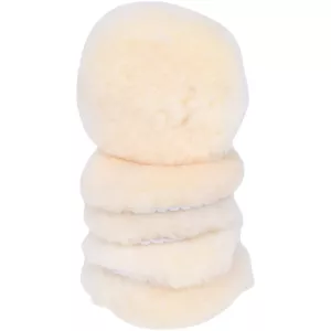 Polerkudde lammull. Ø 80.0mm. 5-pack