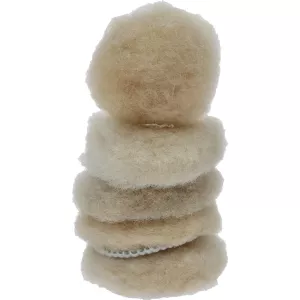 Polerkudde lammull. Ø 50.0mm. 5-pack