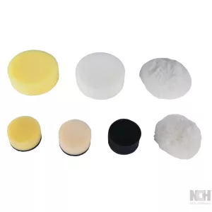 Plastkudde gul. Ø 50.0mm. 5-pack