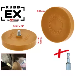 Gummi-slipskiva. 88mm