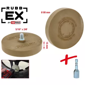 Gummi-slipskiva. 88mm