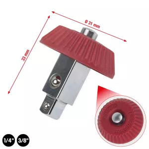 3/8"+1/4" vridknapp-spärrfyrkant