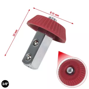 3/8" vridknapp-spärrfyrkant