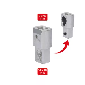 14X18mm insticks-adapter. på 9x12mm